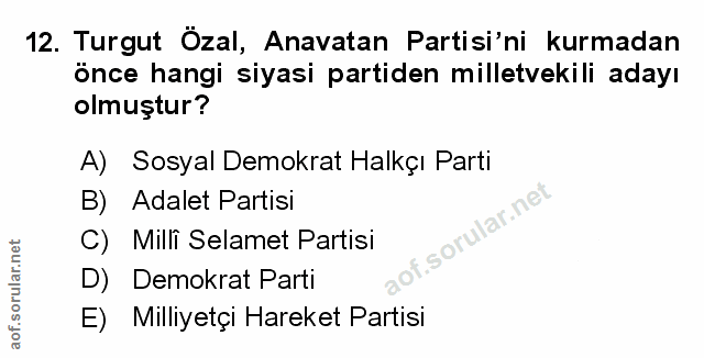 Soru 12
