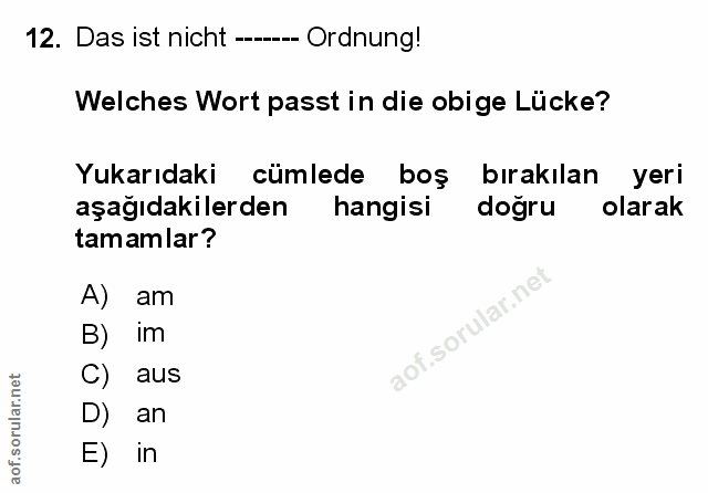 Soru 12