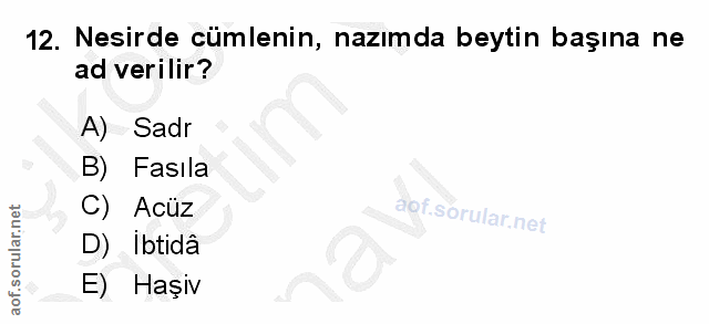 Soru 12
