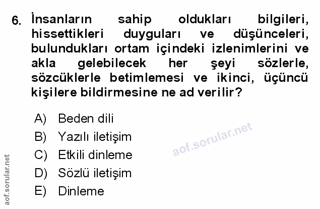 Soru 6