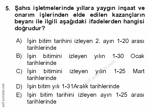 Soru 5