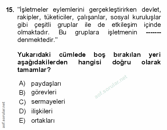 Soru 15