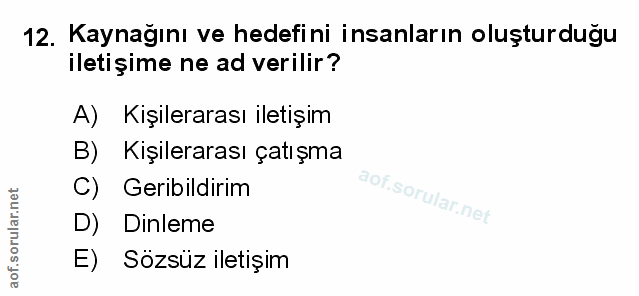 Soru 12
