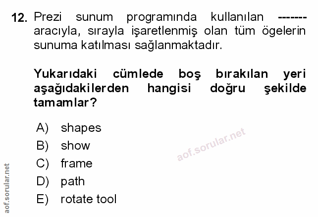 Soru 12