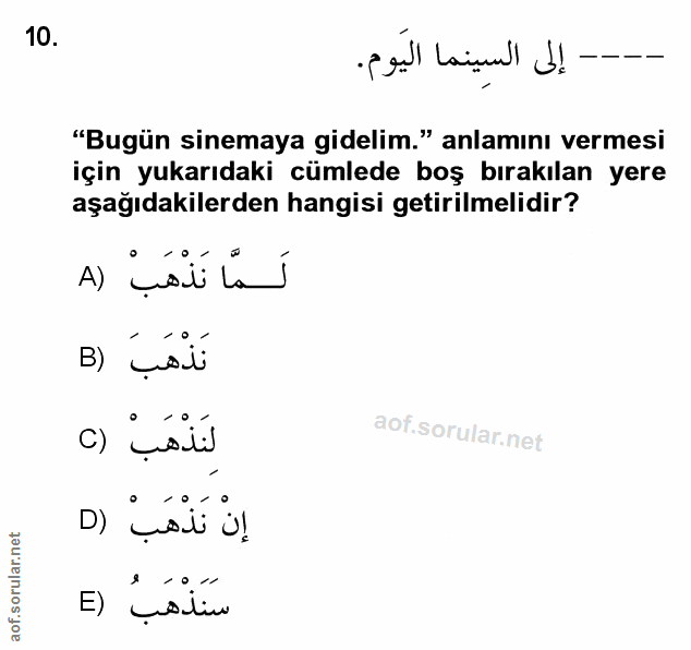 Soru 10