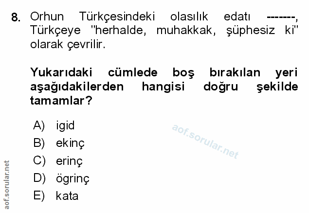 Soru 8