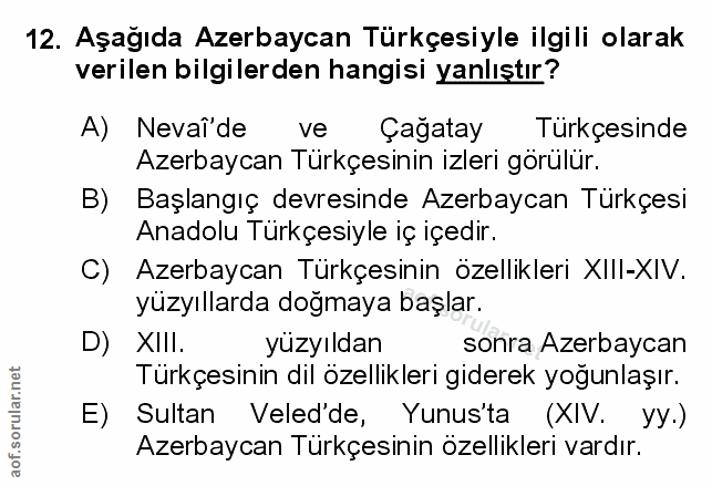 Soru 12