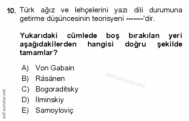 Soru 10