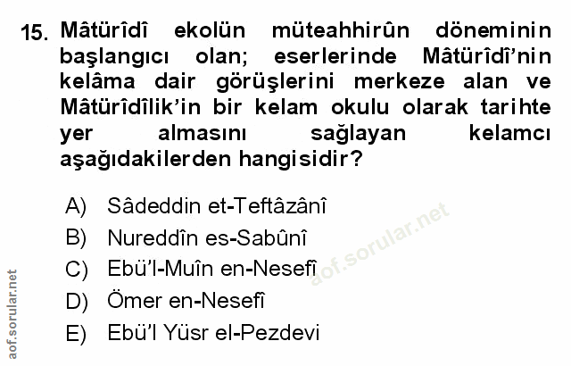 Soru 15