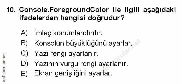 Soru 10
