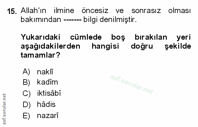 Soru 15