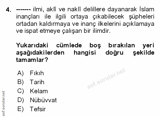 Soru 4