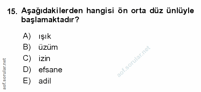 Soru 15