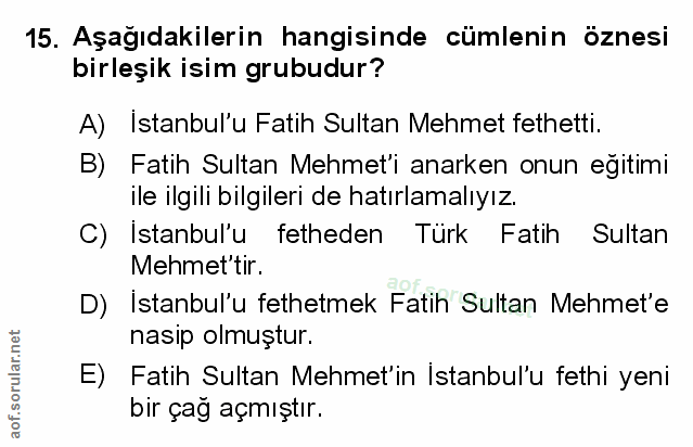 Soru 15