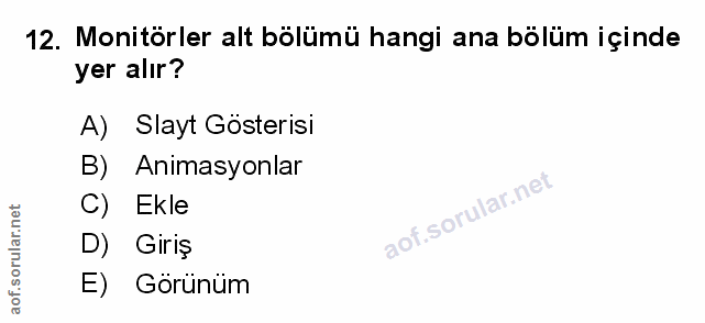 Soru 12