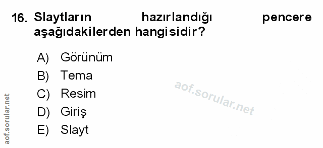 Soru 16