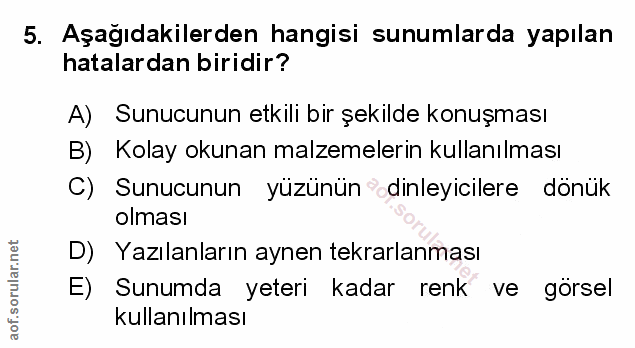 Soru 5