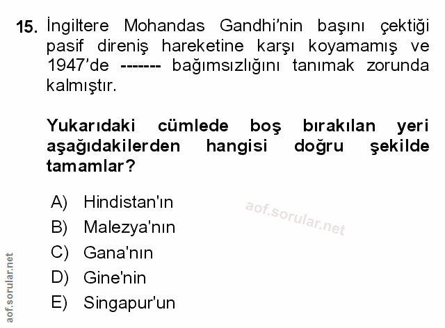 Soru 15