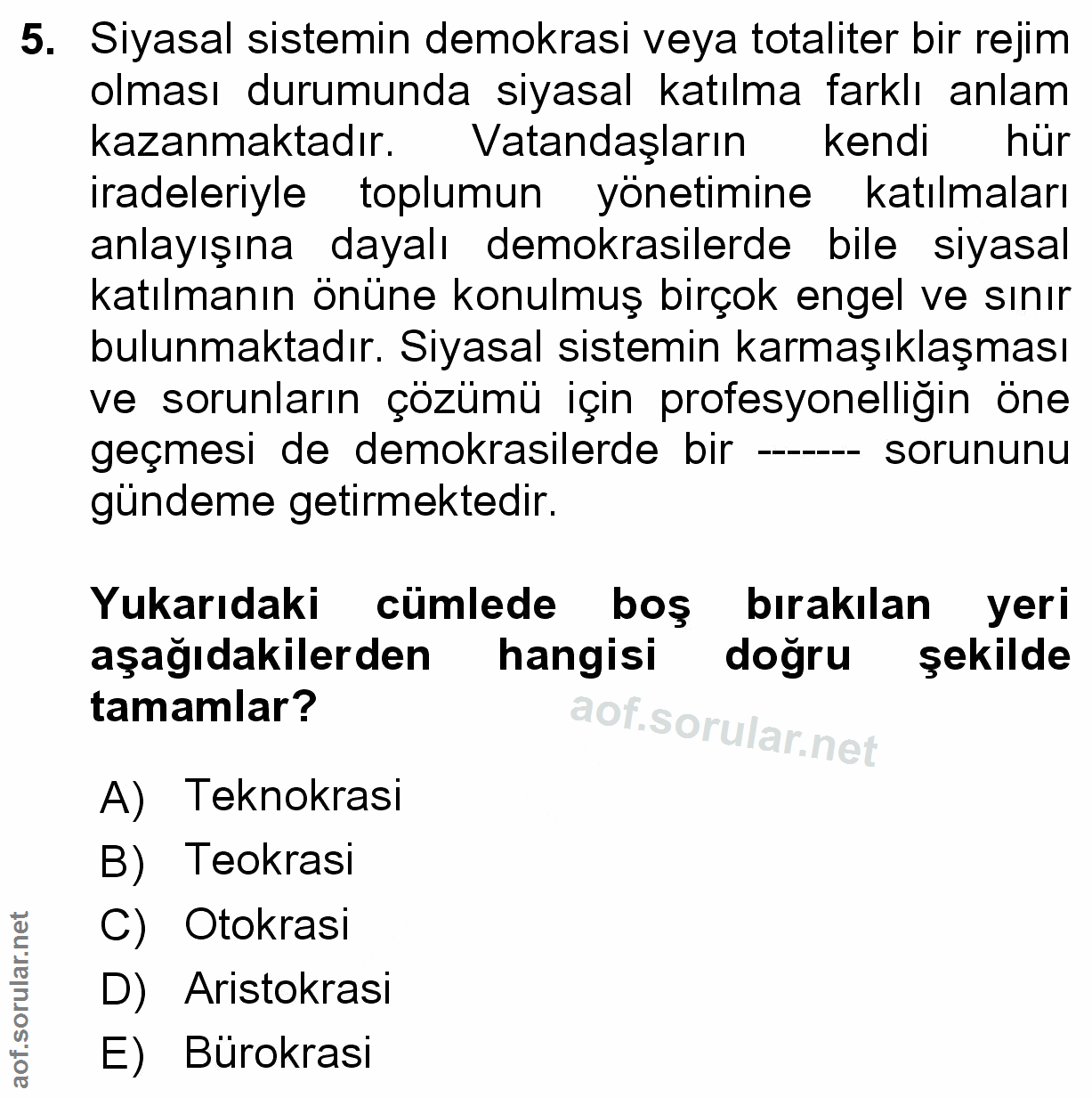 Soru 5