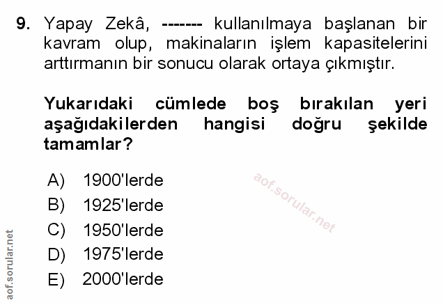 Soru 9
