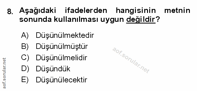 Soru 8