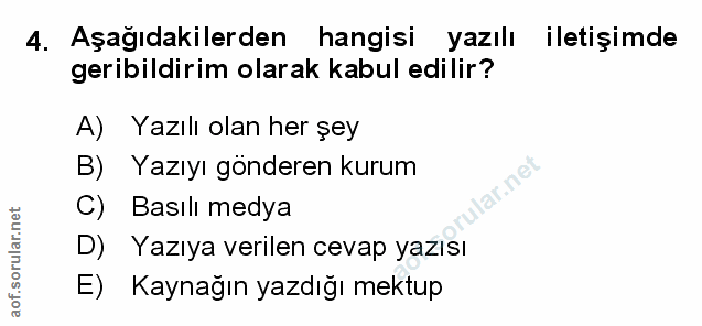 Soru 4