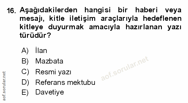 Soru 16