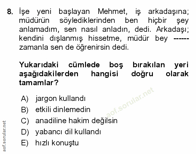 Soru 8