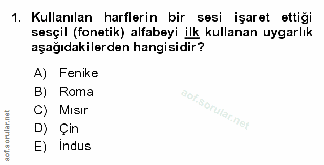 Soru 1