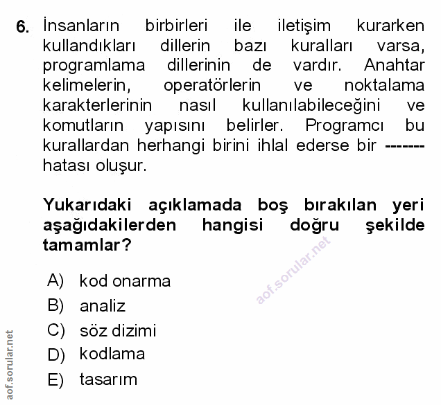 Soru 6