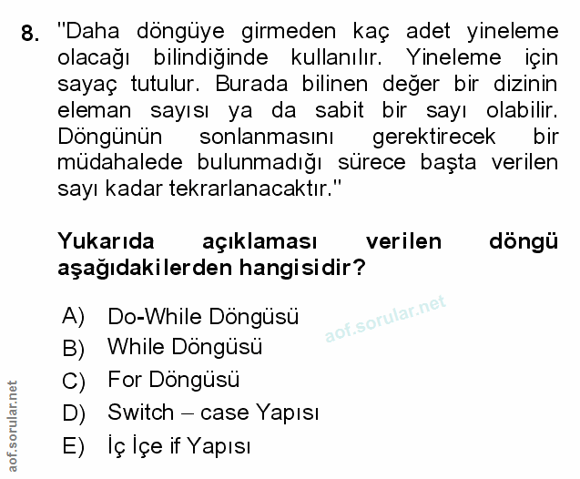Soru 8