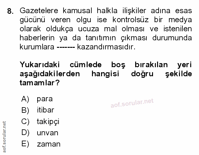 Soru 8