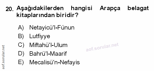 Soru 20