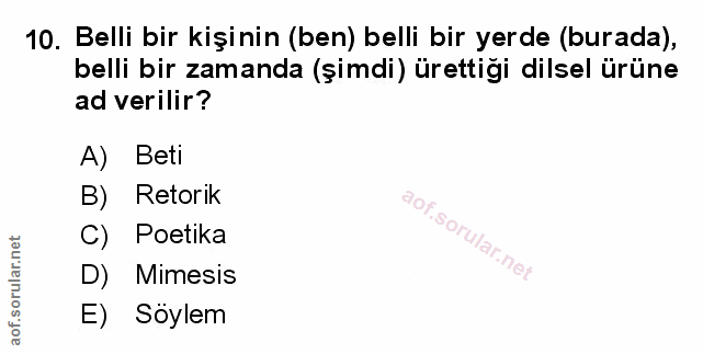 Soru 10