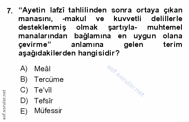 Soru 7