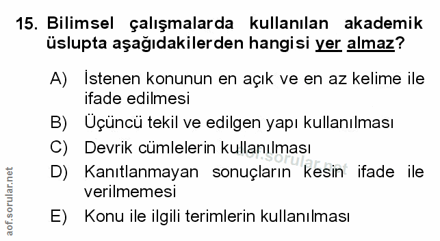 Soru 15