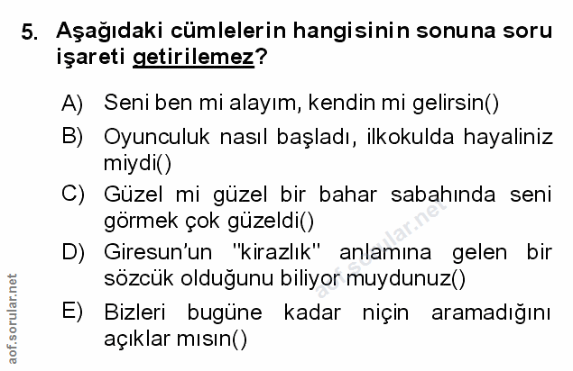 Soru 5