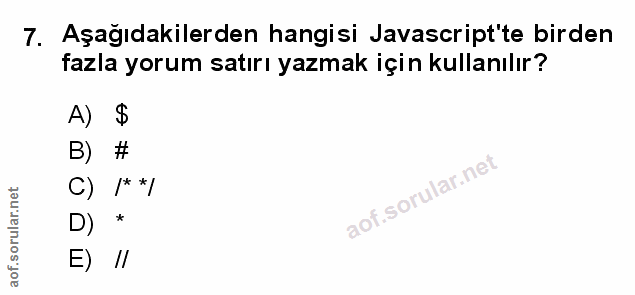 Soru 7
