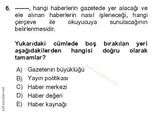 Soru 6
