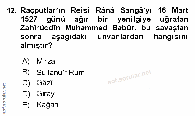Soru 12