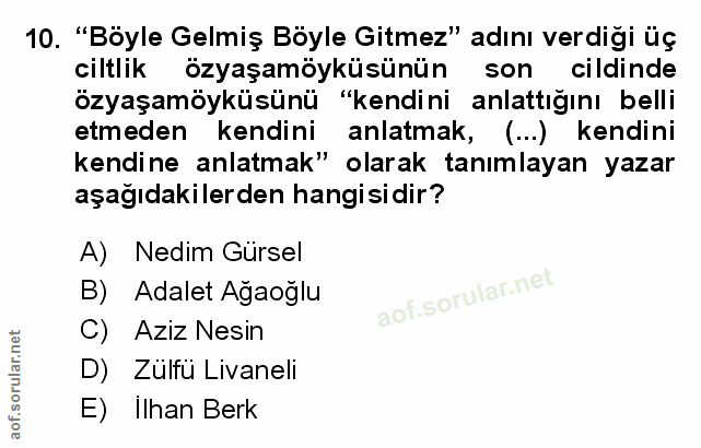 Soru 10
