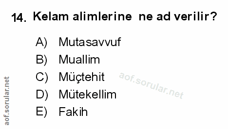 Soru 14