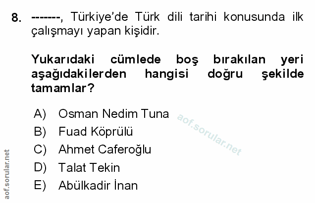 Soru 8