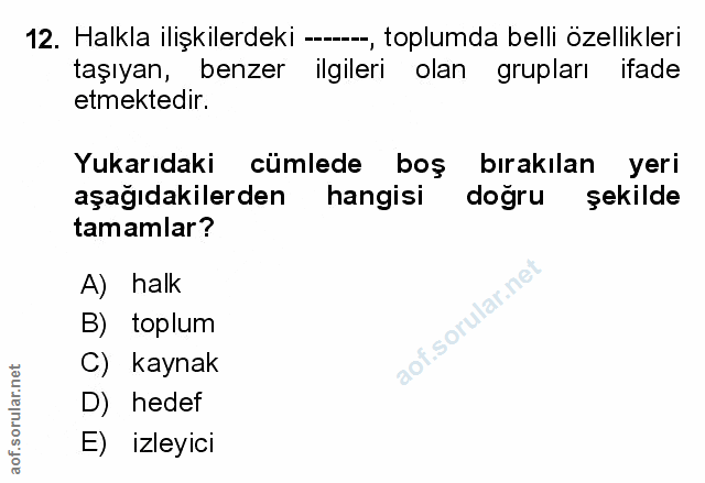 Soru 12