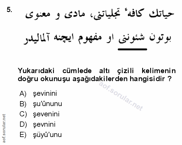 Soru 5