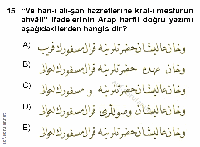 Soru 15