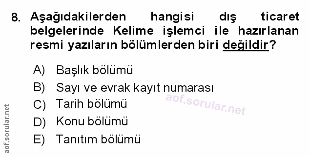 Soru 8