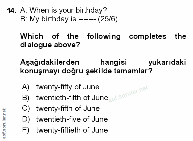 Soru 14