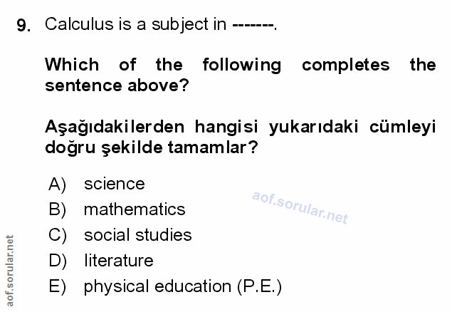 Soru 9