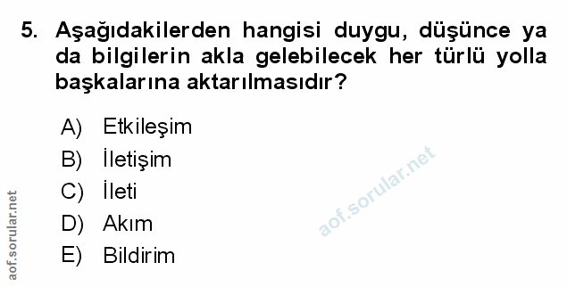 Soru 5